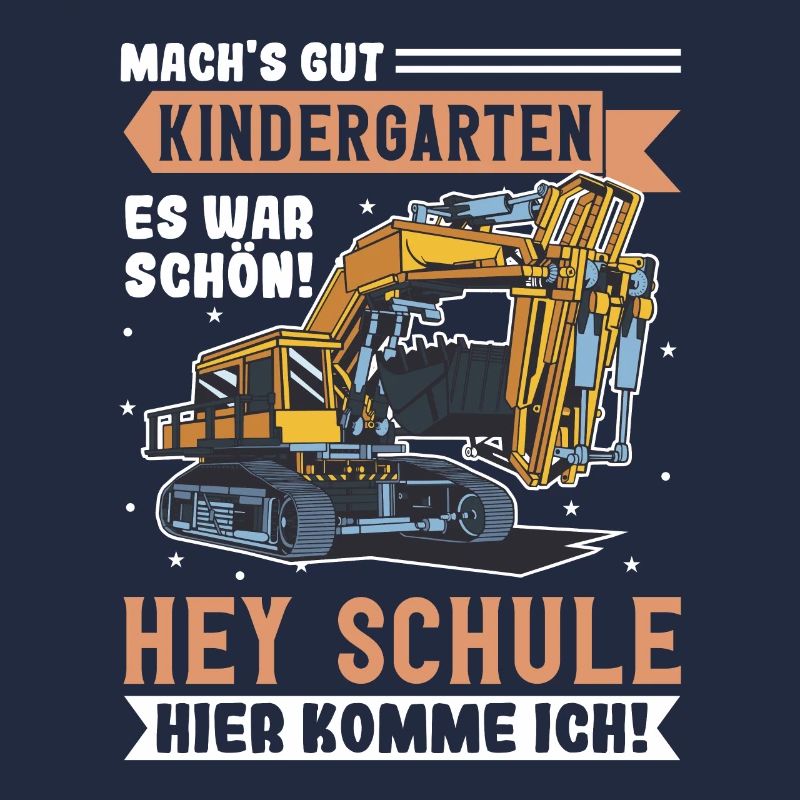 Bagger Schulbeginn Schulanfänger Schulkind