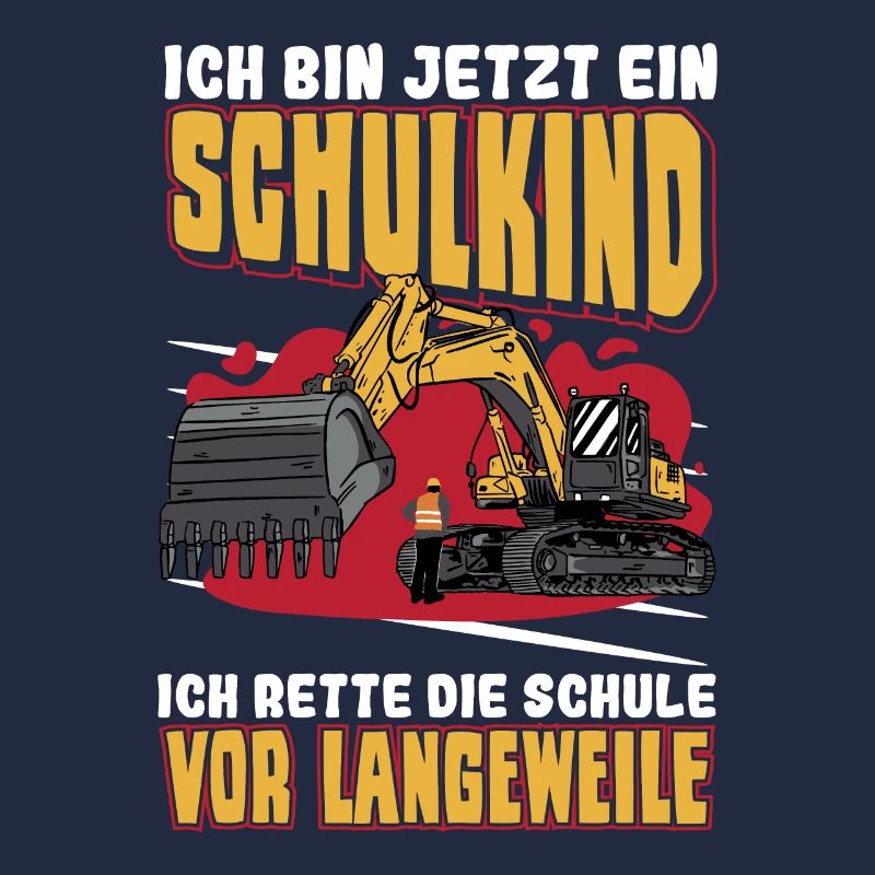 Bagger Schulbeginn Schulanfänger Schulkind