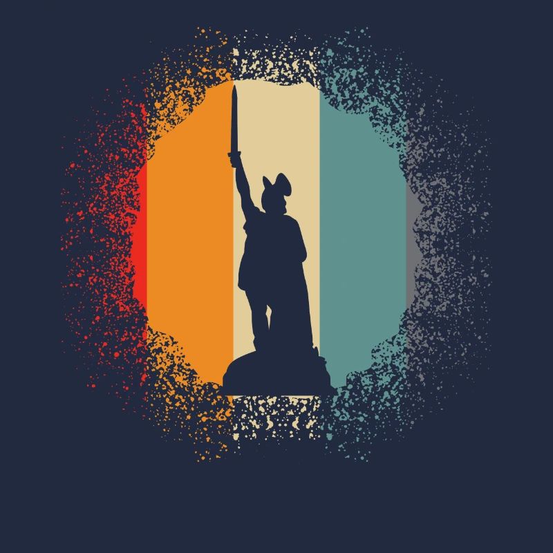 Hermann Monument Detmold Retro Lippe