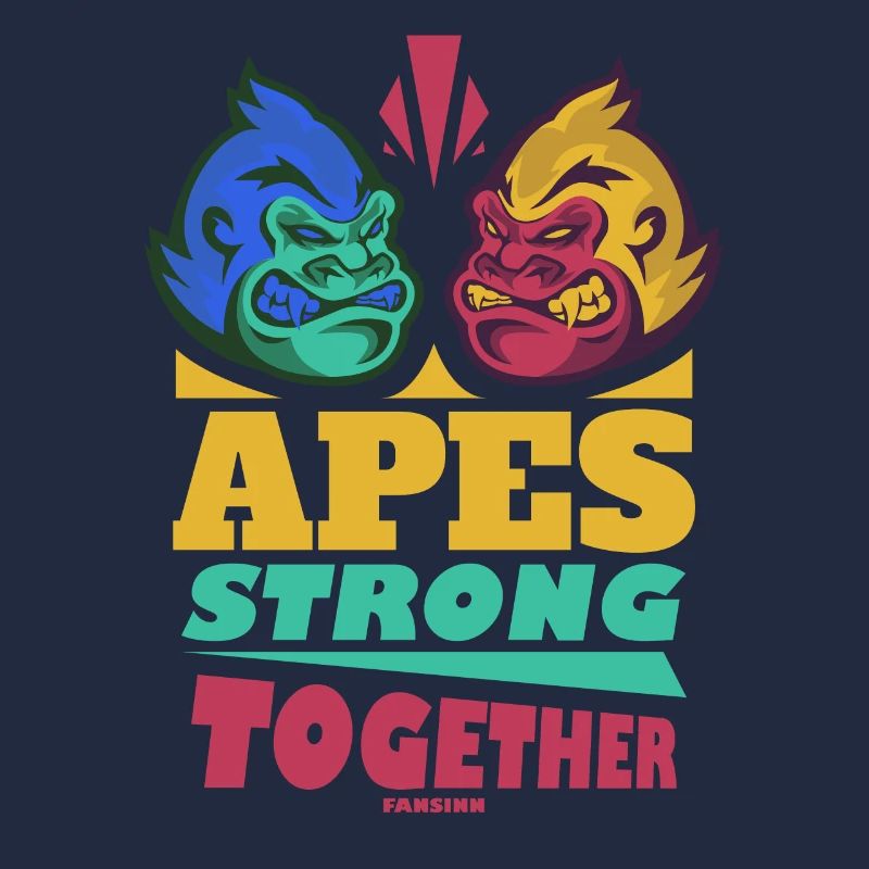 Singes forts ensemble