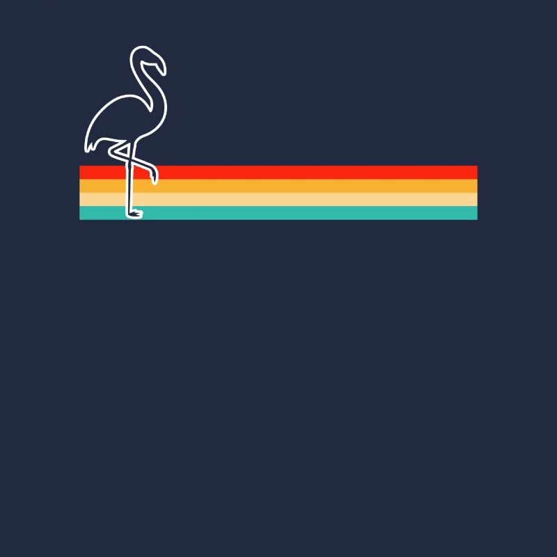 Flamant Rose Rétro