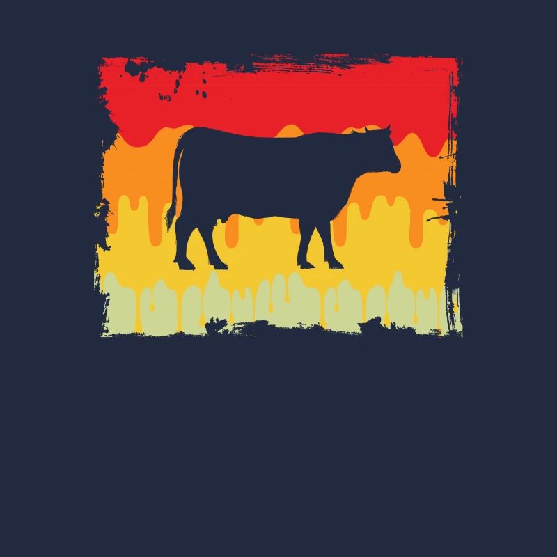 Cow Beef Retro