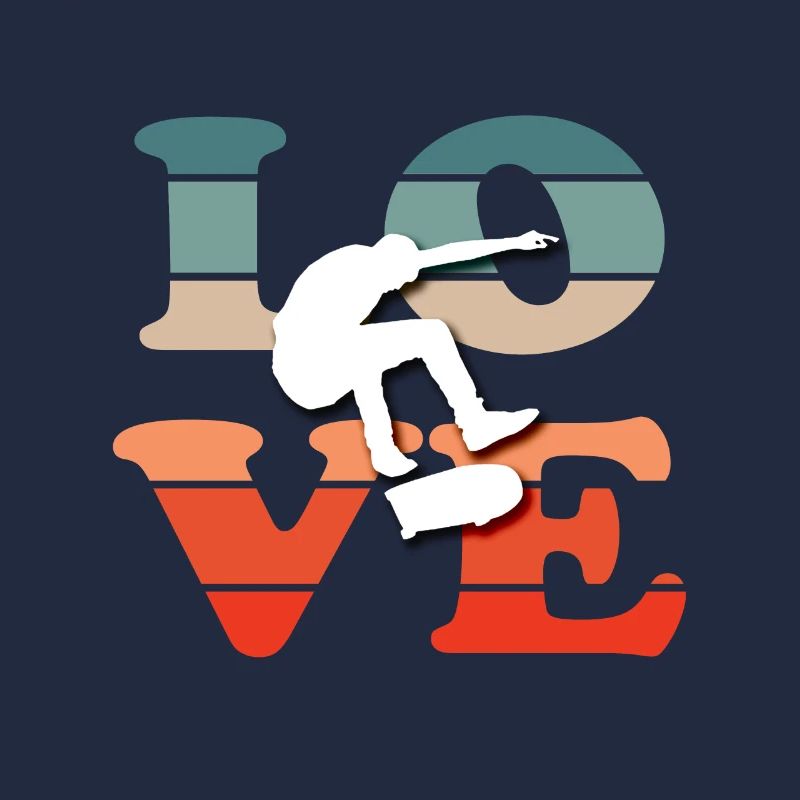 Skateboard Tshirt Skater Sk8 Sk8er Halfpipe Flip