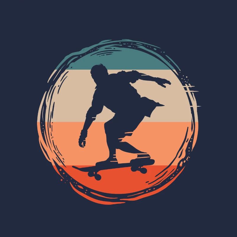 Skater Skateboard Gift Halfpipe Sk8 Ollie