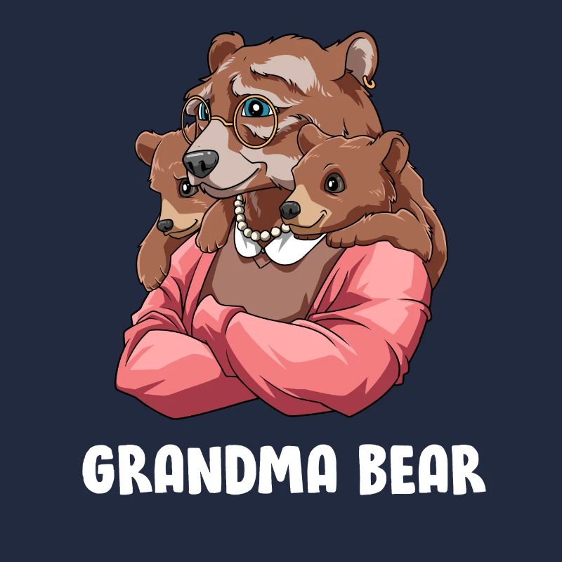 Oma Bär - Großmutter Enkelkind Zwillinge