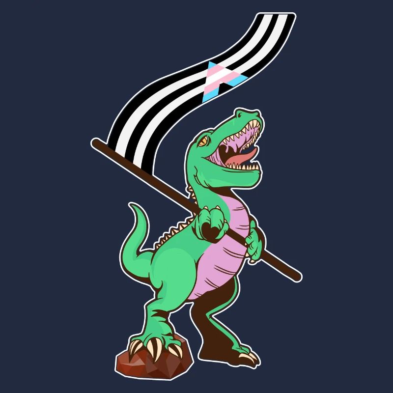 Drapeau LGBTQ - Dinosaur Trans Ally