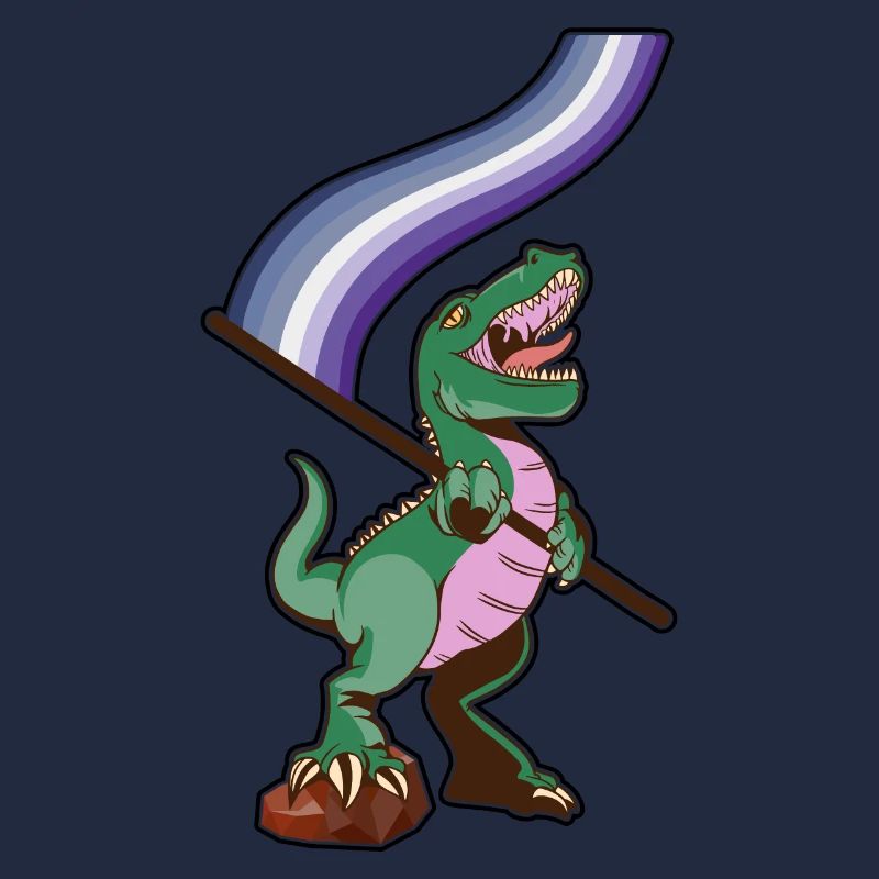 Drapeau LGBTQ - Dinosaur Butch Lesbienne
