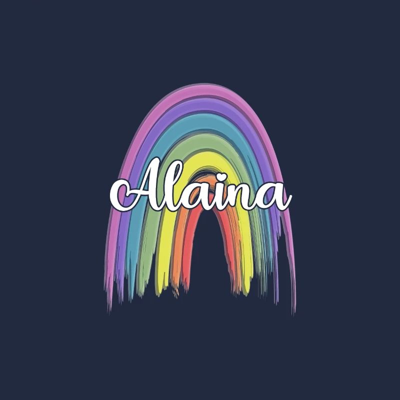 ALAINA Arc-en-ciel Cursive