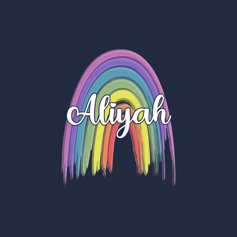 ALIYAH Rainbow Cursive