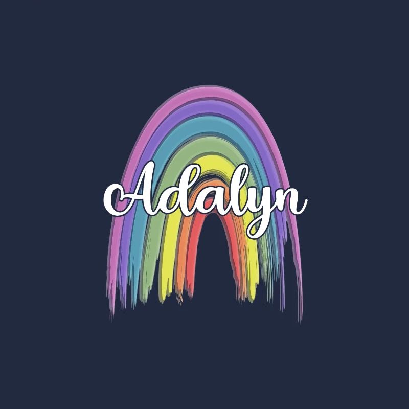 AALIYAH Rainbow Cursive