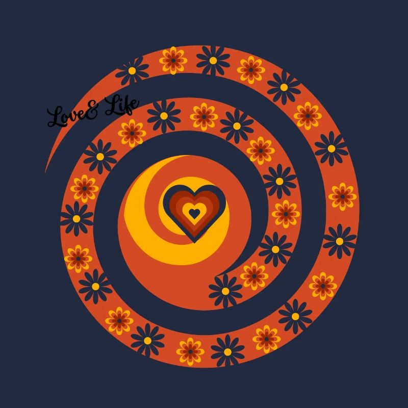 Spirale der Liebe und des Lebens