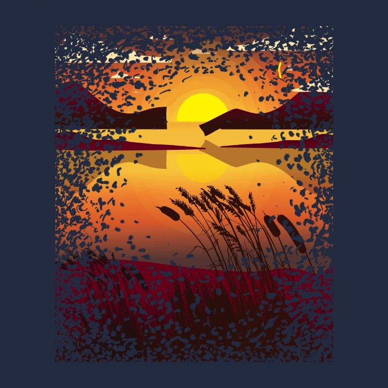 Sunset Mosaic Pattern Romantic