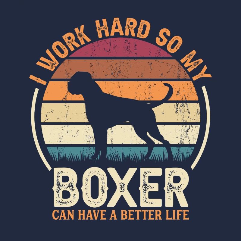 Work Hard - Retro Boxer