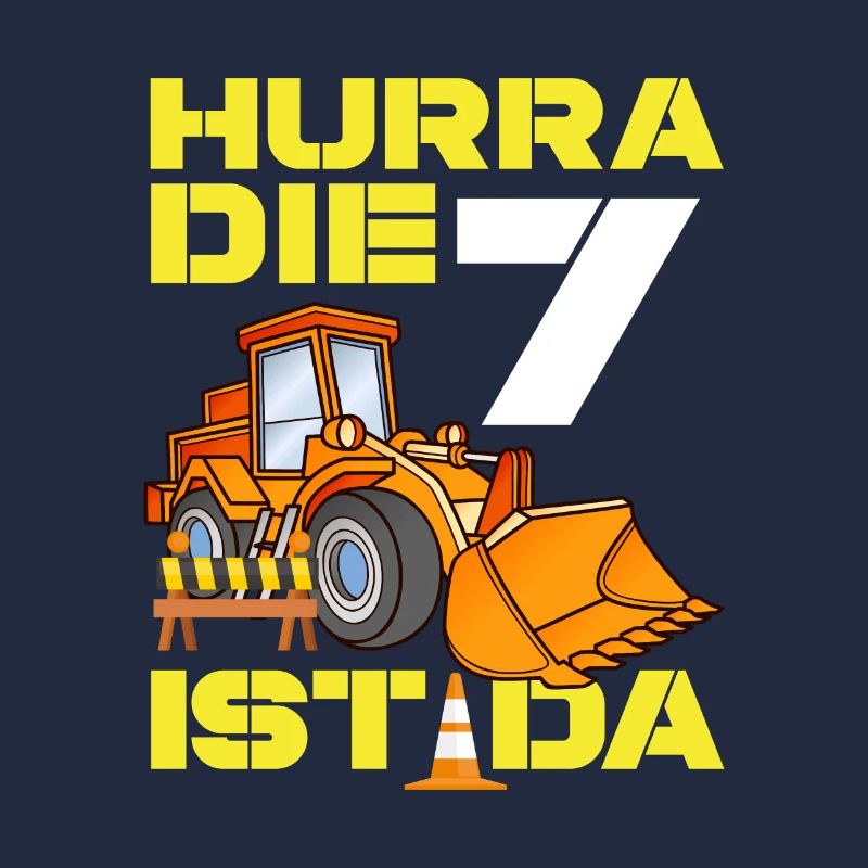 Bagger 7. Geburtstag Baggerfahrer Jungen Geschenk