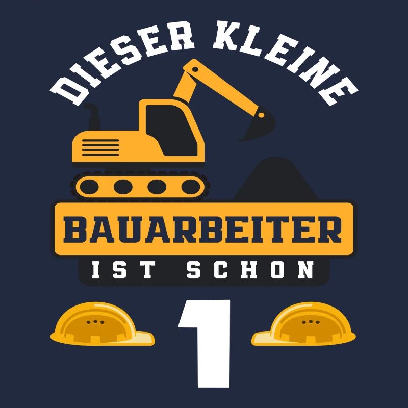 Construction Worker 1st Birthday Excavator Boys Gift