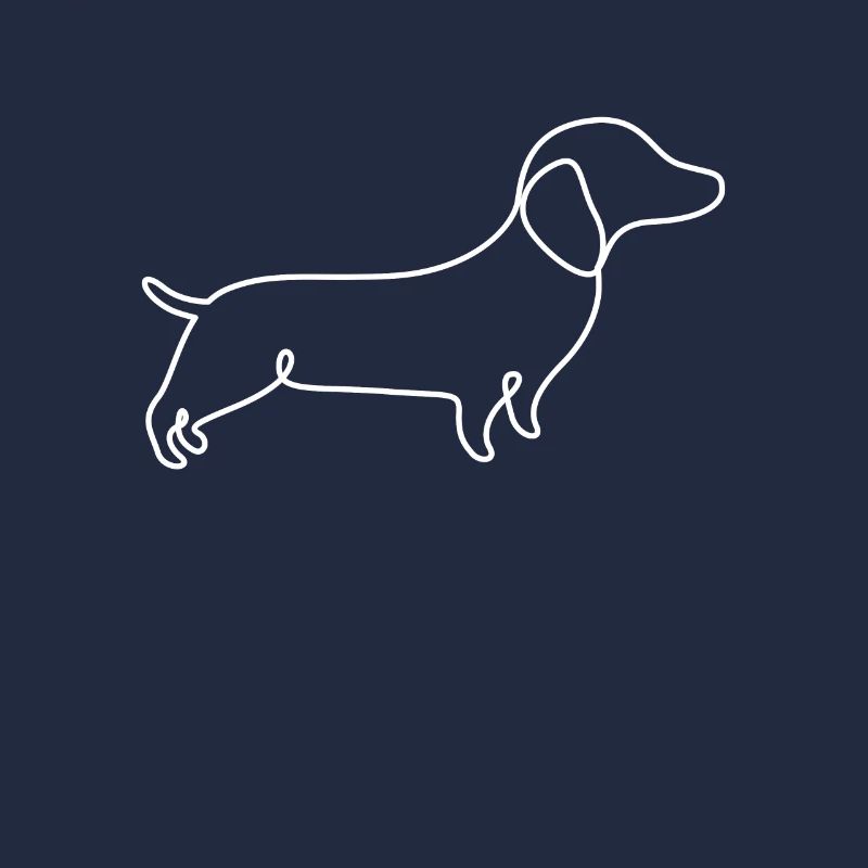 Single Line Design - Dackel