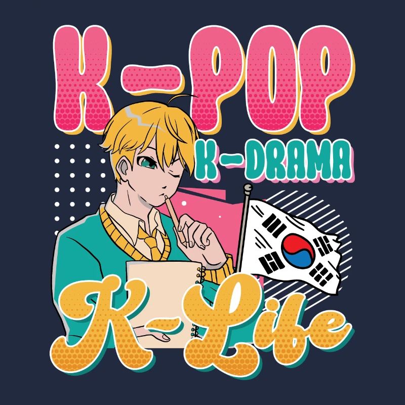Design pop coréen pour un fan de mode K-Pop