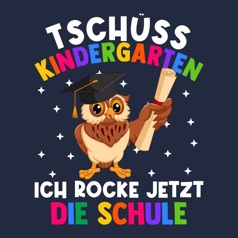 Bye Kindergarten Einschulung Schulkind Eule
