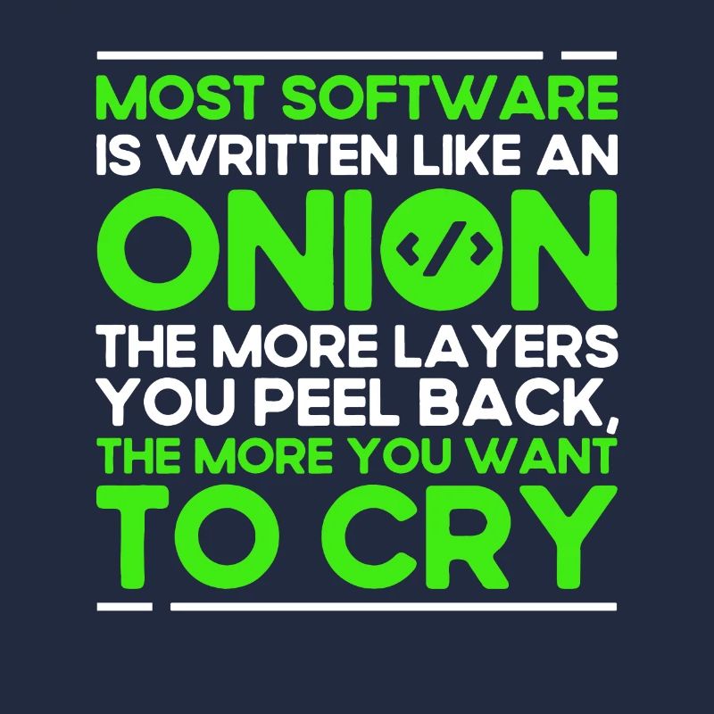 Most Software Is Written Like An Onion Software-En