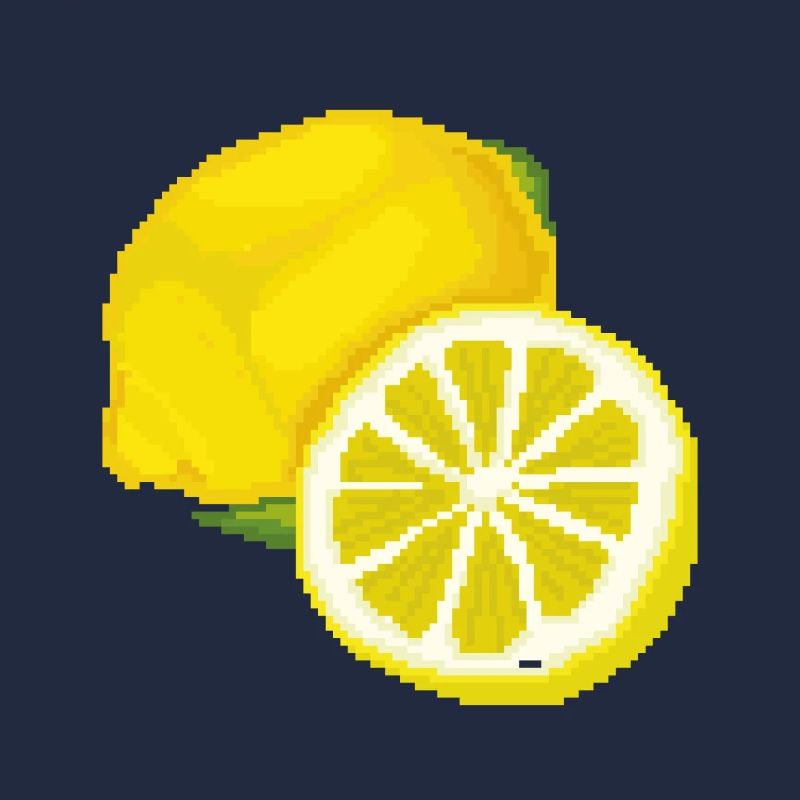Retro Pixel Zitrone