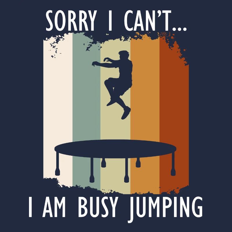 Beschäftigter Trampolin-Spring-Trampolinist