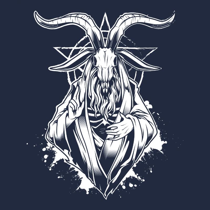 Baphomet Skelett - Gothic Okkulte Baphomet