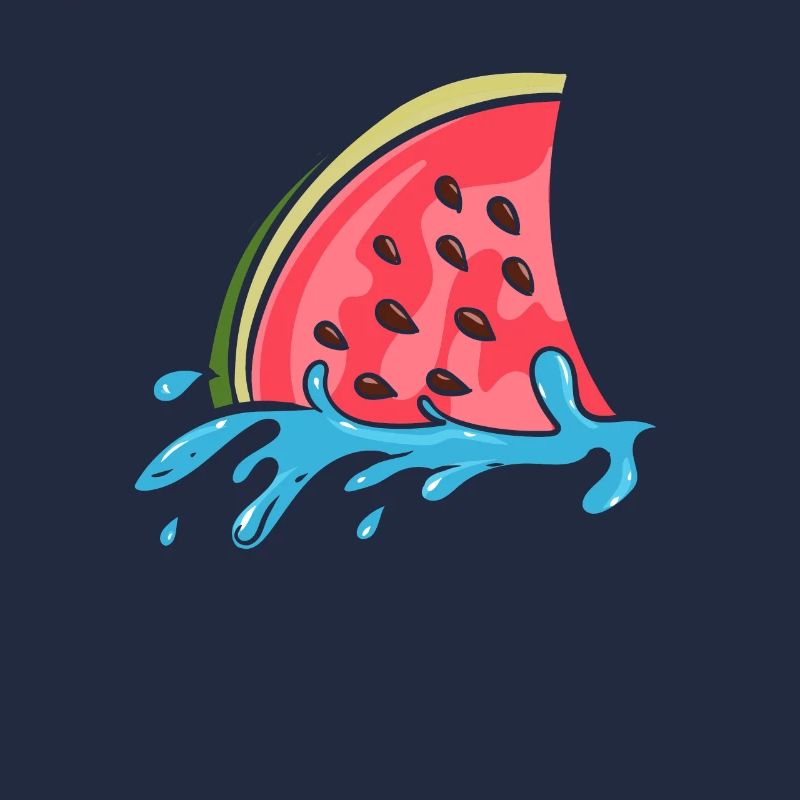 Aileron de requin comme pastèque