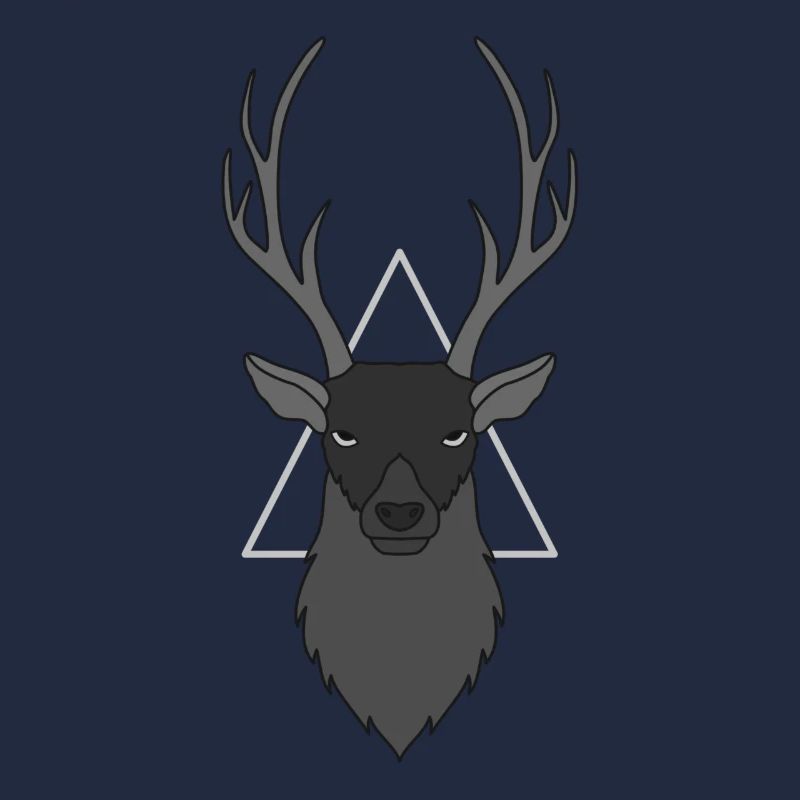 Rothirsch Geweih mit Hirschgeweih