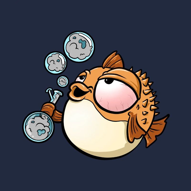 Weed Smoking Puffer Fish