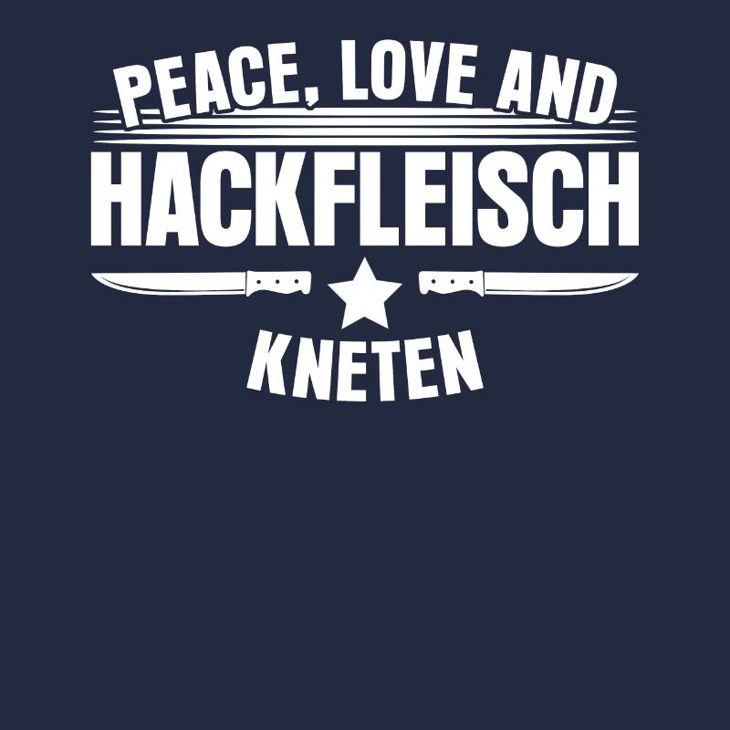 Metzger Hackfleisch kneten Fleischer