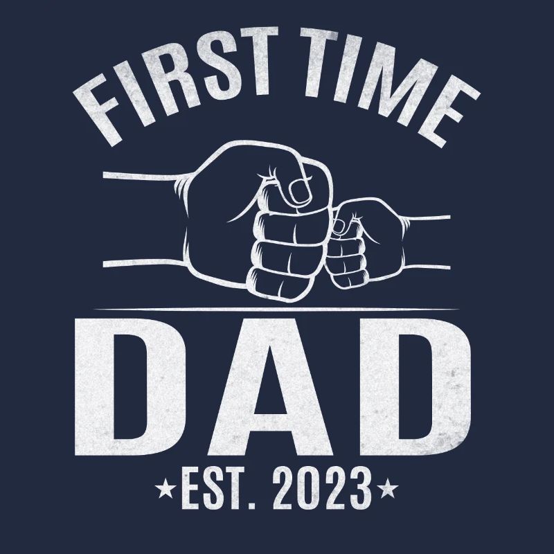 Zum ersten Mal Dad Est. 2023 Papa wird Vaterschaft