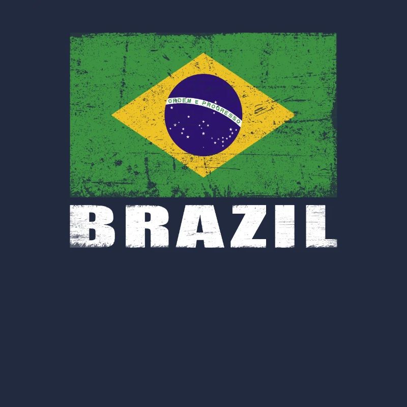 Drapeau du Brésil Grunge Drapeau du Brésil