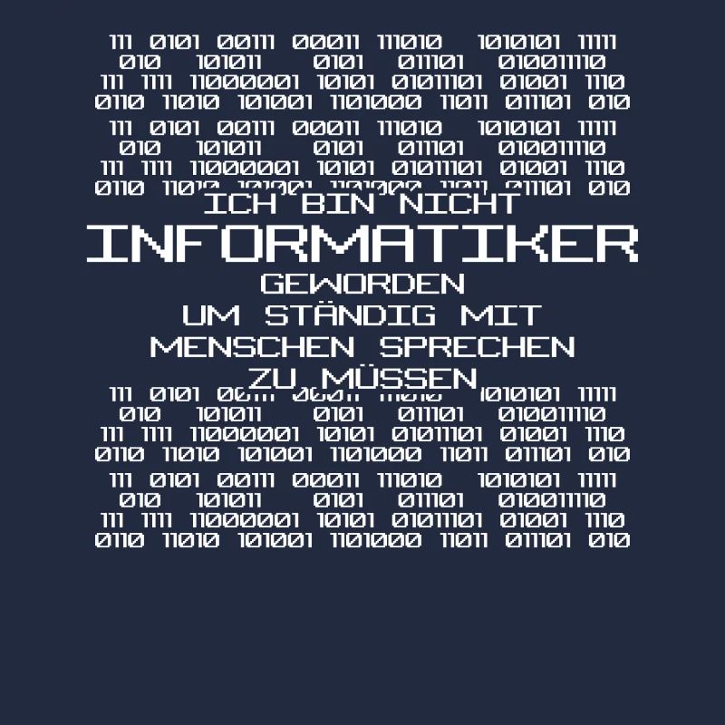 Informatik Vintage Binär Admin Nerd