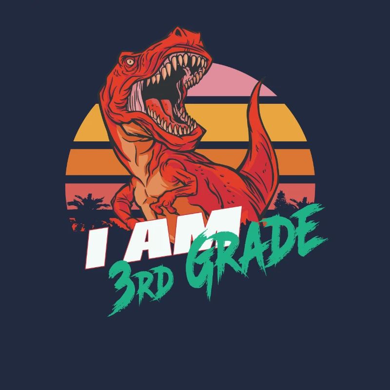 I am 3rd Grade, Second Grader - T-REX