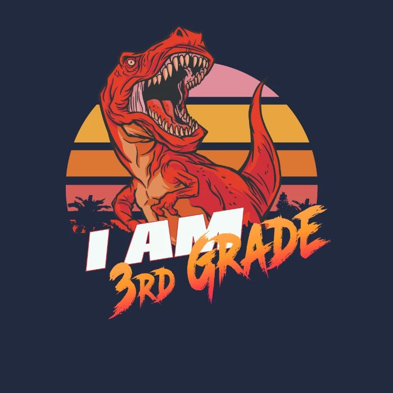 I am 3rd Grade, Second Grader - T-REX