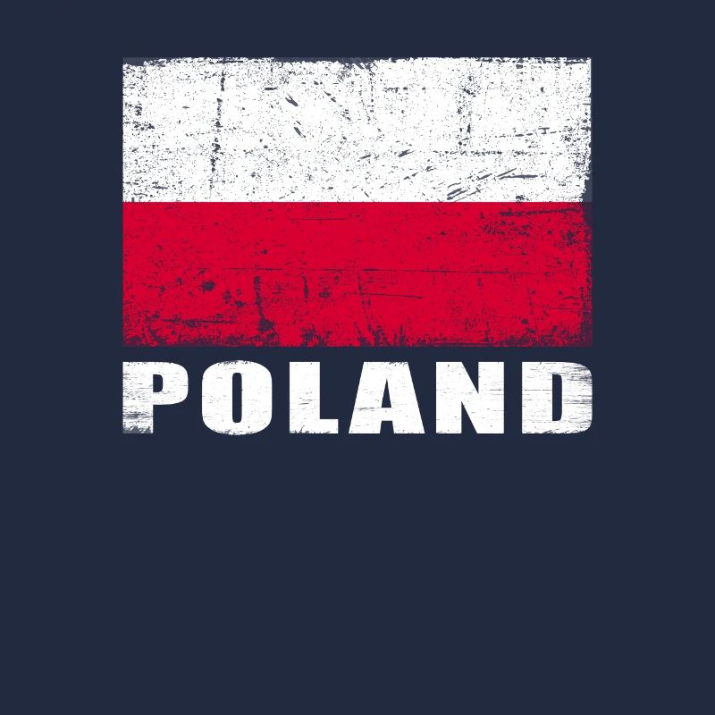 Pologne Drapeau Grunge Pologne Drapeau