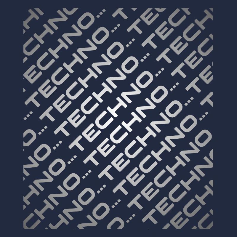 Techno Music | Grayscale Diagonal Techno Religion