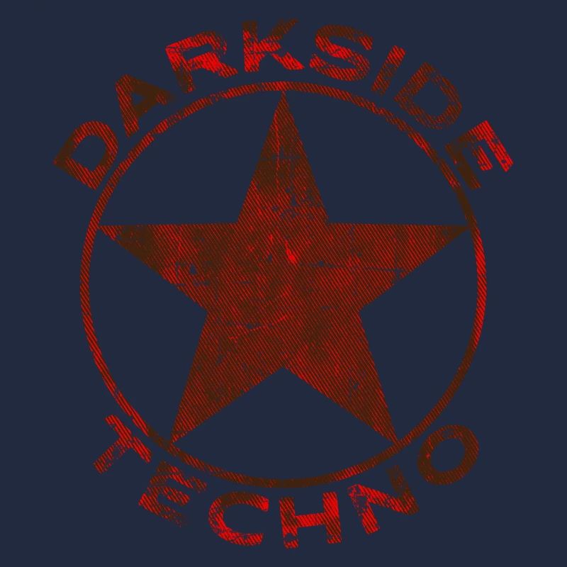 Darkside Techno abgewetzt Roter Stern