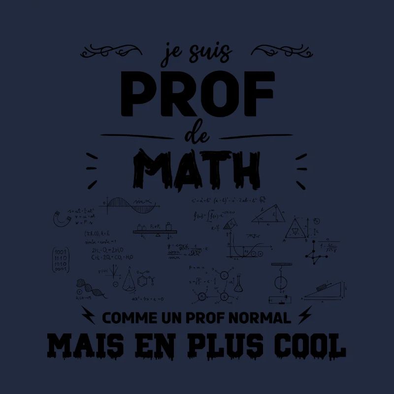 je suis prof de maths