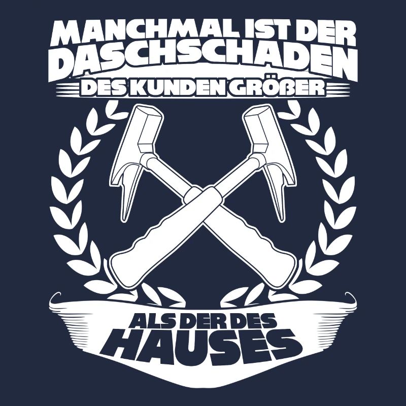 Dachdecker Witz mit Dachschaden