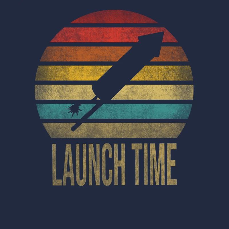 Fireworks Boom Rocket Going Up Launch Retro