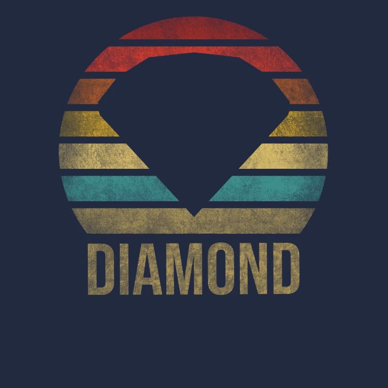 Ruby Gemstone Retro Coucher de soleil