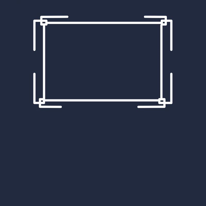 Cadre rectangulaire en texte de base blanc