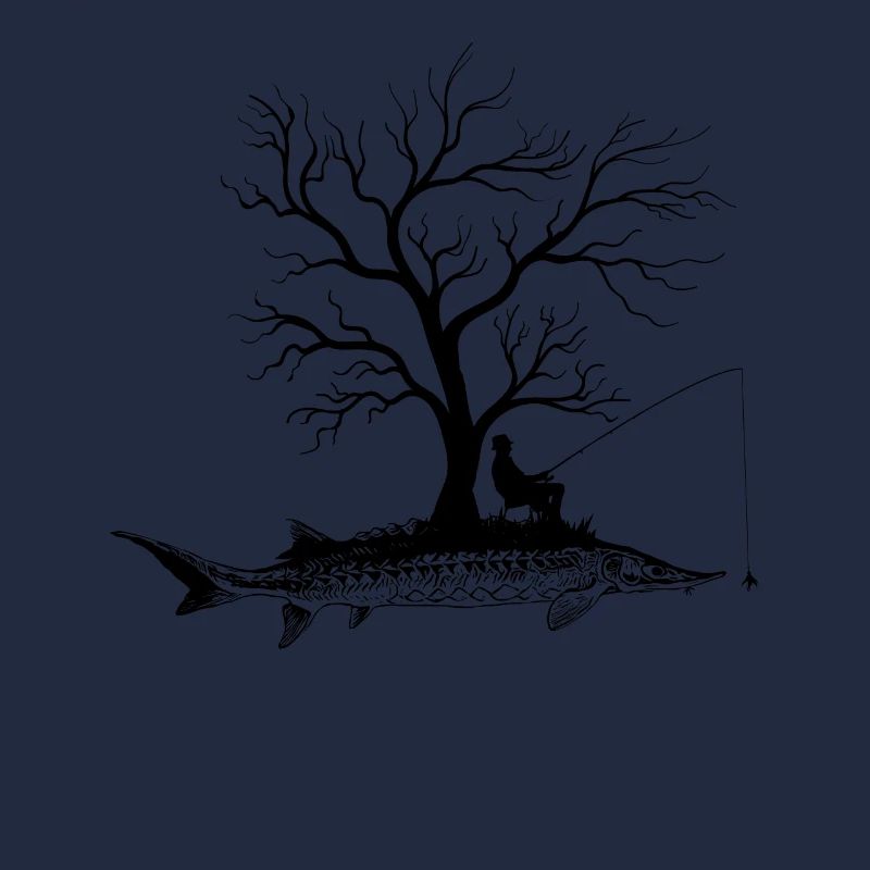 Grafischer Baum - Fisch Stör