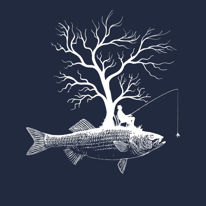 Arbre graphique - Perche rayée de poisson