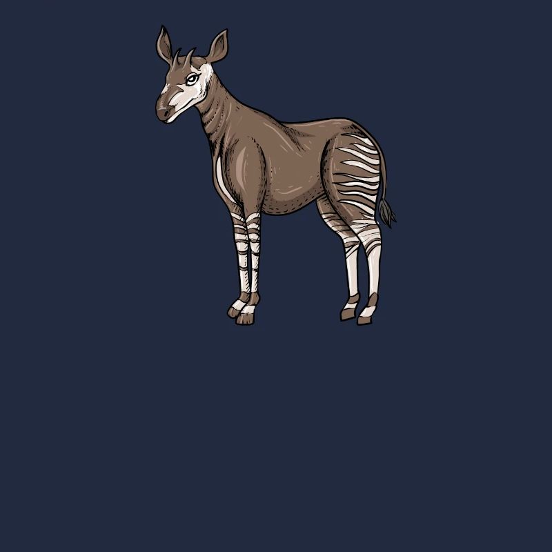 Okapi I girafe de la forêt tropicale pour