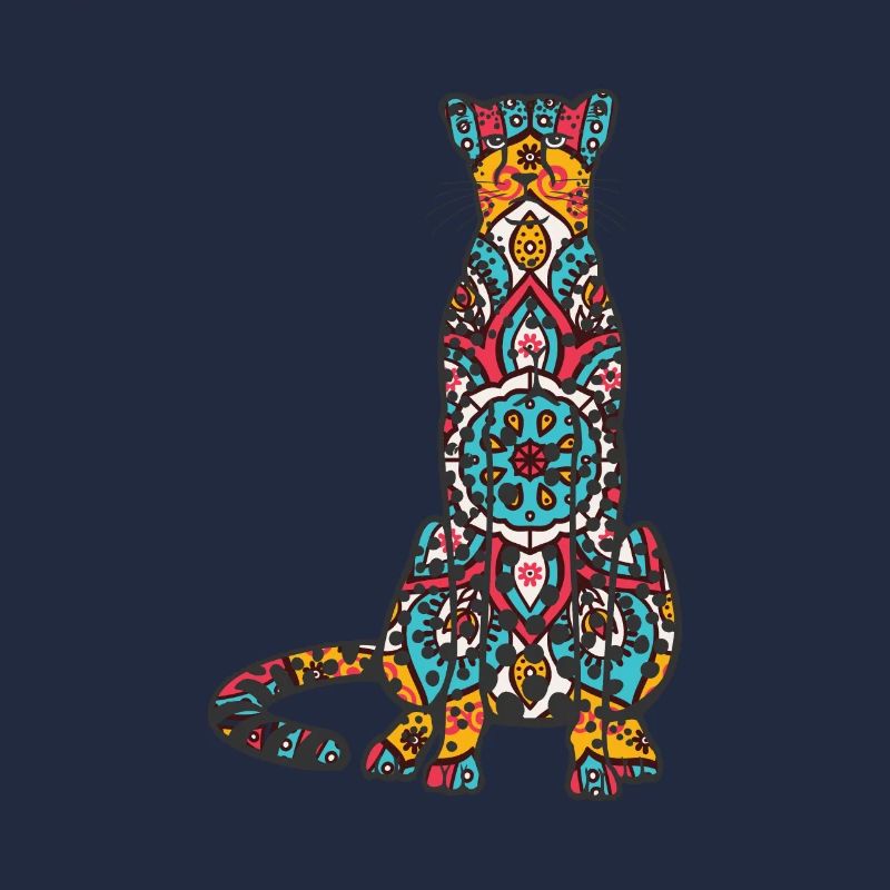 Mandala Cheetah Geometry Pattern