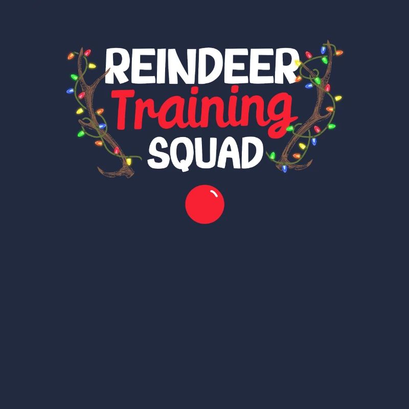 Reindeer Training Squad Team Runner Christmas