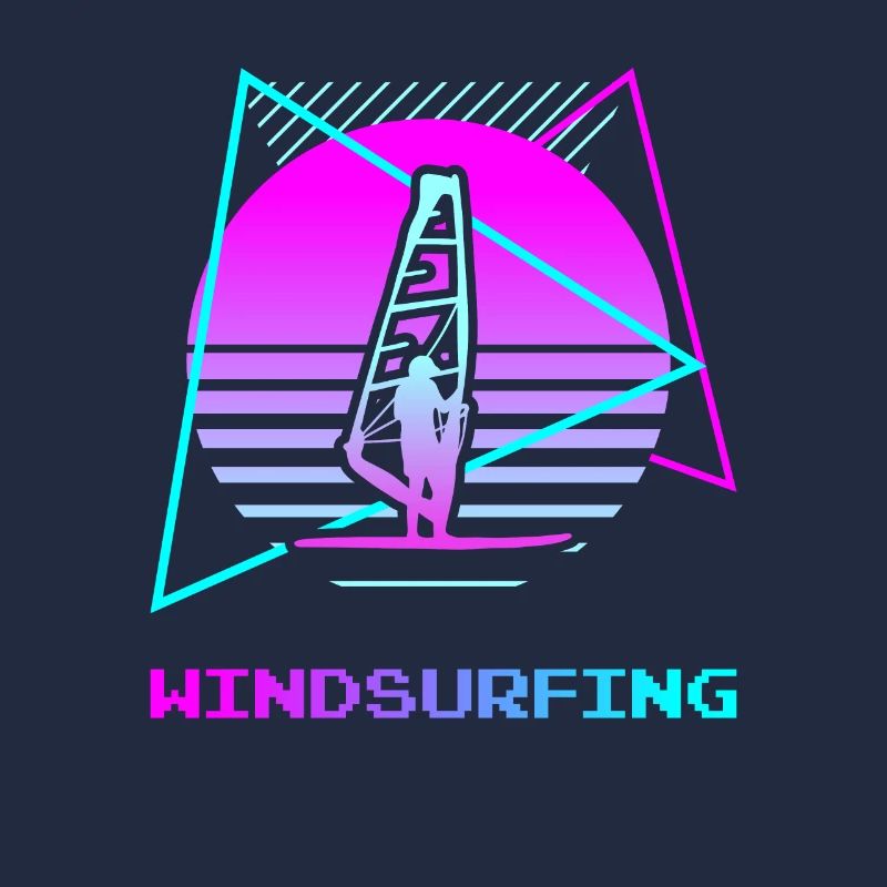 Rétro Vintage Classic Windsurfing Windsurfer