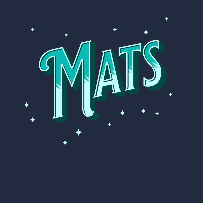 Mat's name personalized